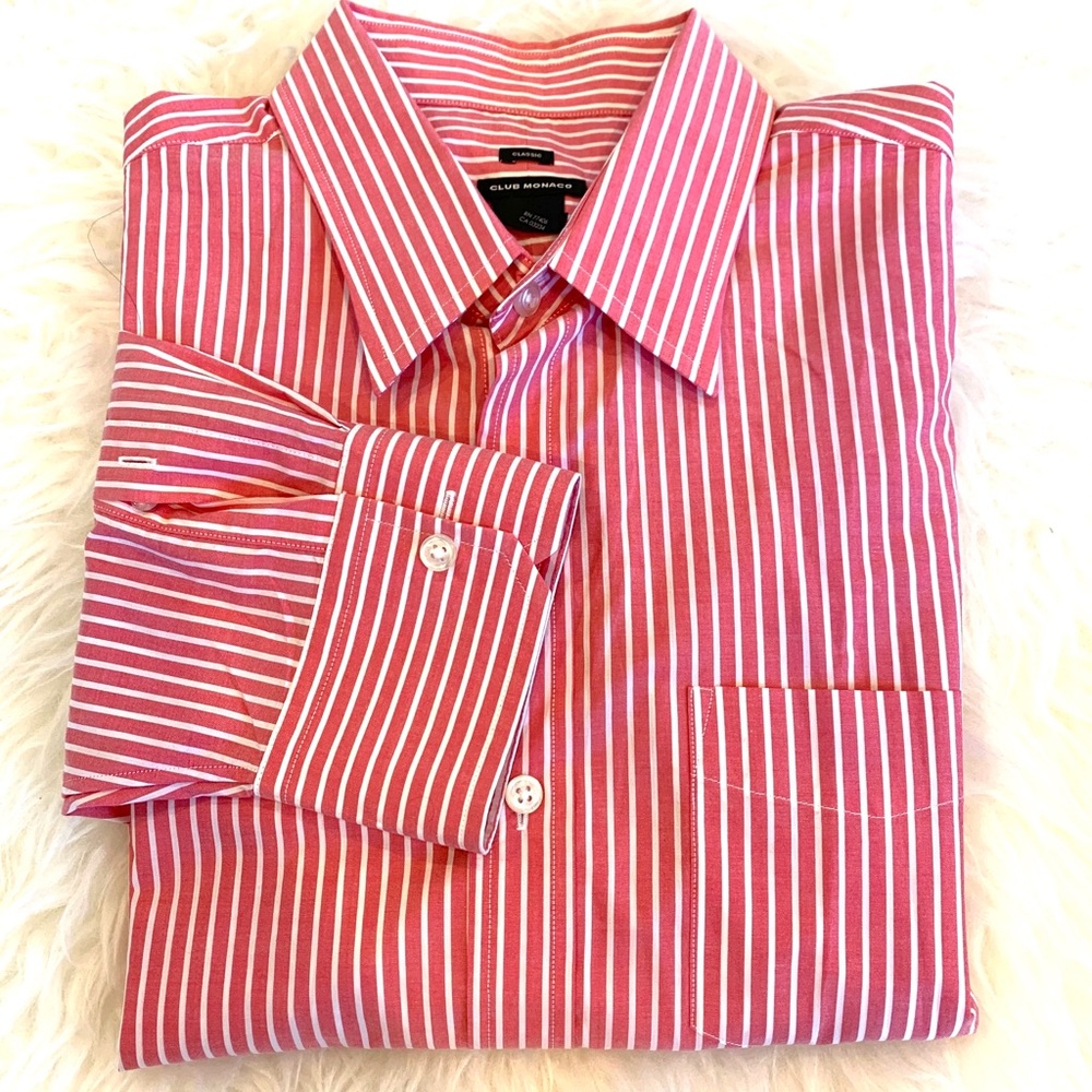 Club Monaco Salmon Dress Shirt